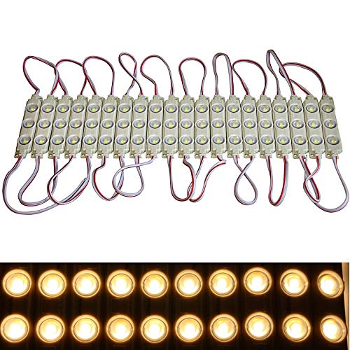 LED Module +- Netzteil - warmweiß 3000K - 12V - 3x 5730 SMD Chip Injektion Licht (10x ohne Netzteil) von LED-Mafia Inh. Christian Schreyl