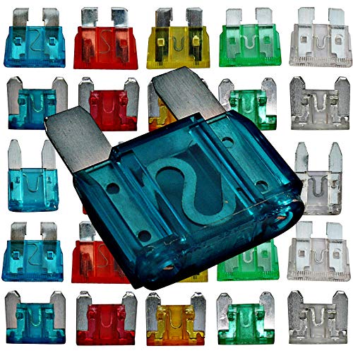 10x Sicherungen KFZ Auto - Mini Midi Standard - Motorrad Set Flachsicherung ATO FK1 PKW (Mini - (10,9×3,6×16,3), 10A - rot) von LED-Mafia