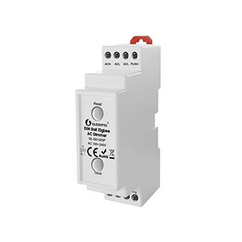 LED TRADING ZigBee 3.0 Wanddimmer, 1 Kanal für 230V max. 200W LED mit Taster-Anschluss Phasenabschnitt-Steuerung für dimmbare Lampen, Trafos & Leuchten mit Neutralleiter Anschluss (Hutschienen Dimmer) LED TRADING ZigBee 3.0 Wanddimmer, 1 Kanal für 230V max. 200W LED mit Taster-Anschluss Phasenabschnitt-Steuerung für dimmbare Lampen, Trafos & Leuchten mit Neutralleiter Anschluss (Hutschienen Dimmer) von LED TRADING