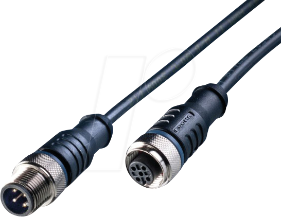 L2W 200100-01 - Sensor Kabel, 5 m, M12 Stecker/M12 Buchse, A-kodiert, für 24V von LED2WORK