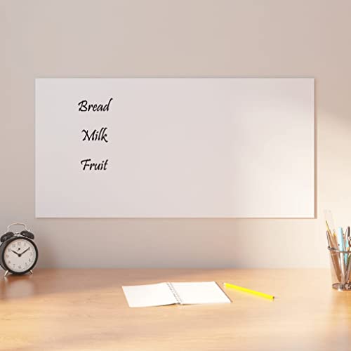 Magnettafel Wandtafel Weiß 80x40 cm aus gehärtetem Glas mit Farbe: weiß Magnettafel Wandtafel Weiß 80x40 cm aus gehärtetem Glas mit Farbe: weiß von LEDAMP