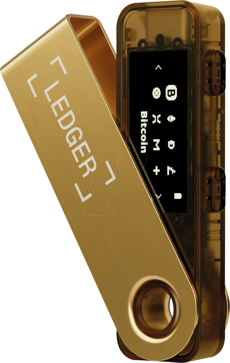 LEDGER SP-GOLD - Krypto-Wallet, Nano S Plus, gold von LEDGER