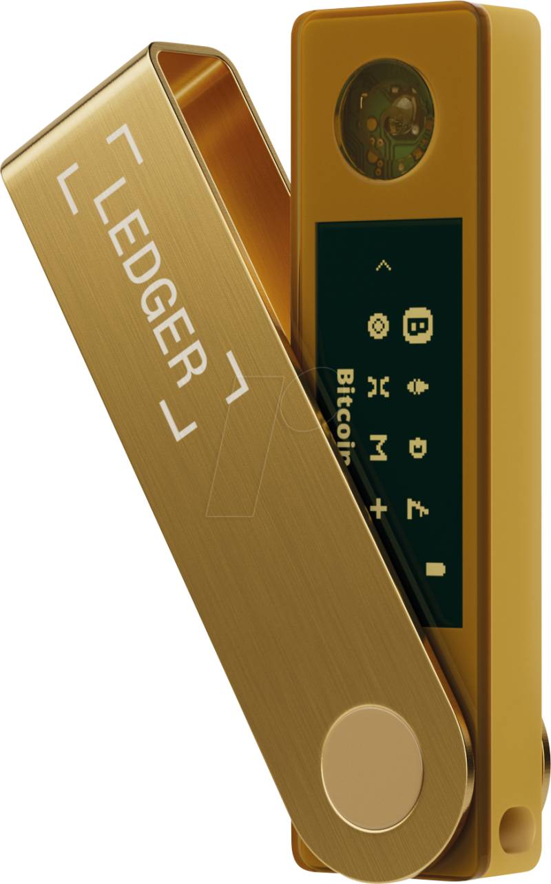 LEDGER X-GOLD - Krypto-Wallet, mit Bluetooth, Nano X, gold von LEDGER