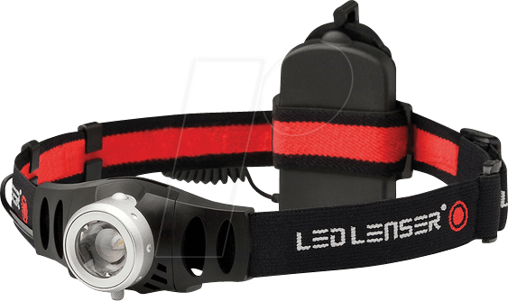 LED LENSER H6 - LED-Stirnleuchte H6, 200 lm, schwarz / rot, 3x AAA (Micro) von LEDLENSER