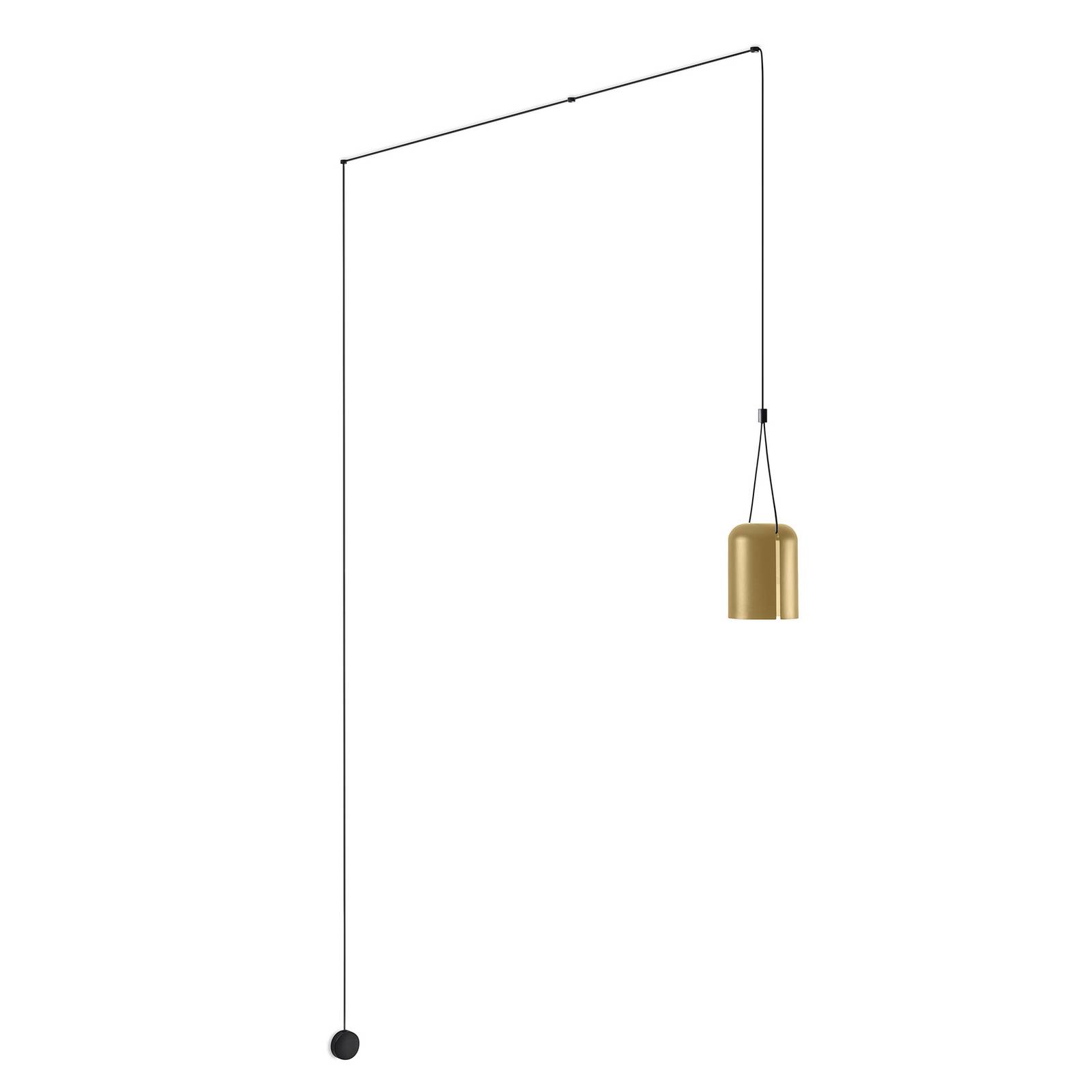 LEDS-C4 Attic Pendel zylindrisch dezentral gold von LEDS-C4