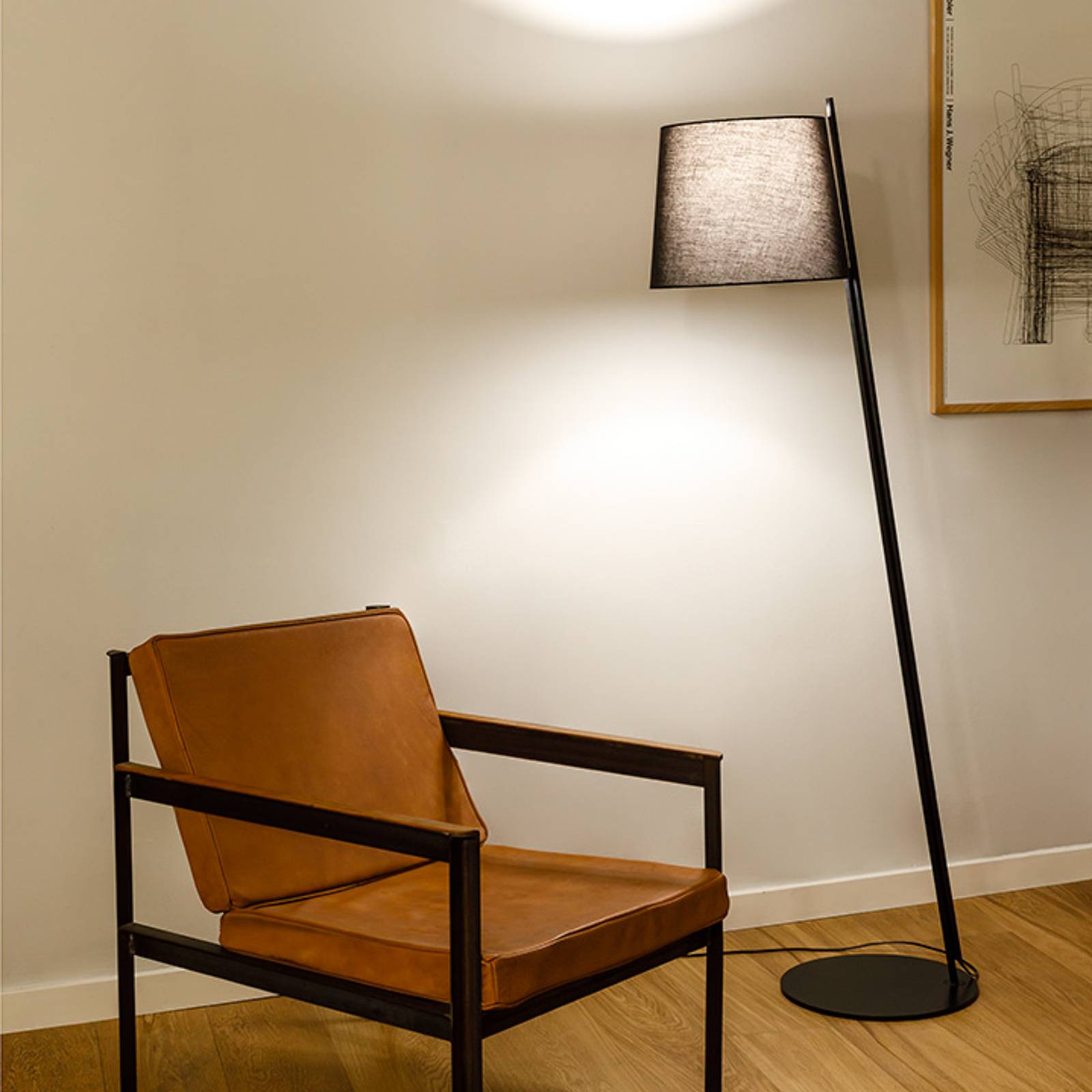 LEDS-C4 Clip Stehleuchte Höhe 158cm Schirm schwarz LEDS-C4 Clip Stehleuchte Höhe 158cm Schirm schwarz von LEDS-C4