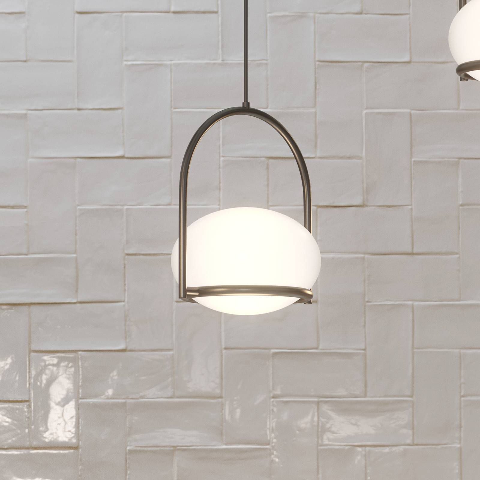 LEDS-C4 Coco Single Hängeleuchte, schwarz/weiß LEDS-C4 Coco Single Hängeleuchte, schwarz/weiß von LEDS-C4