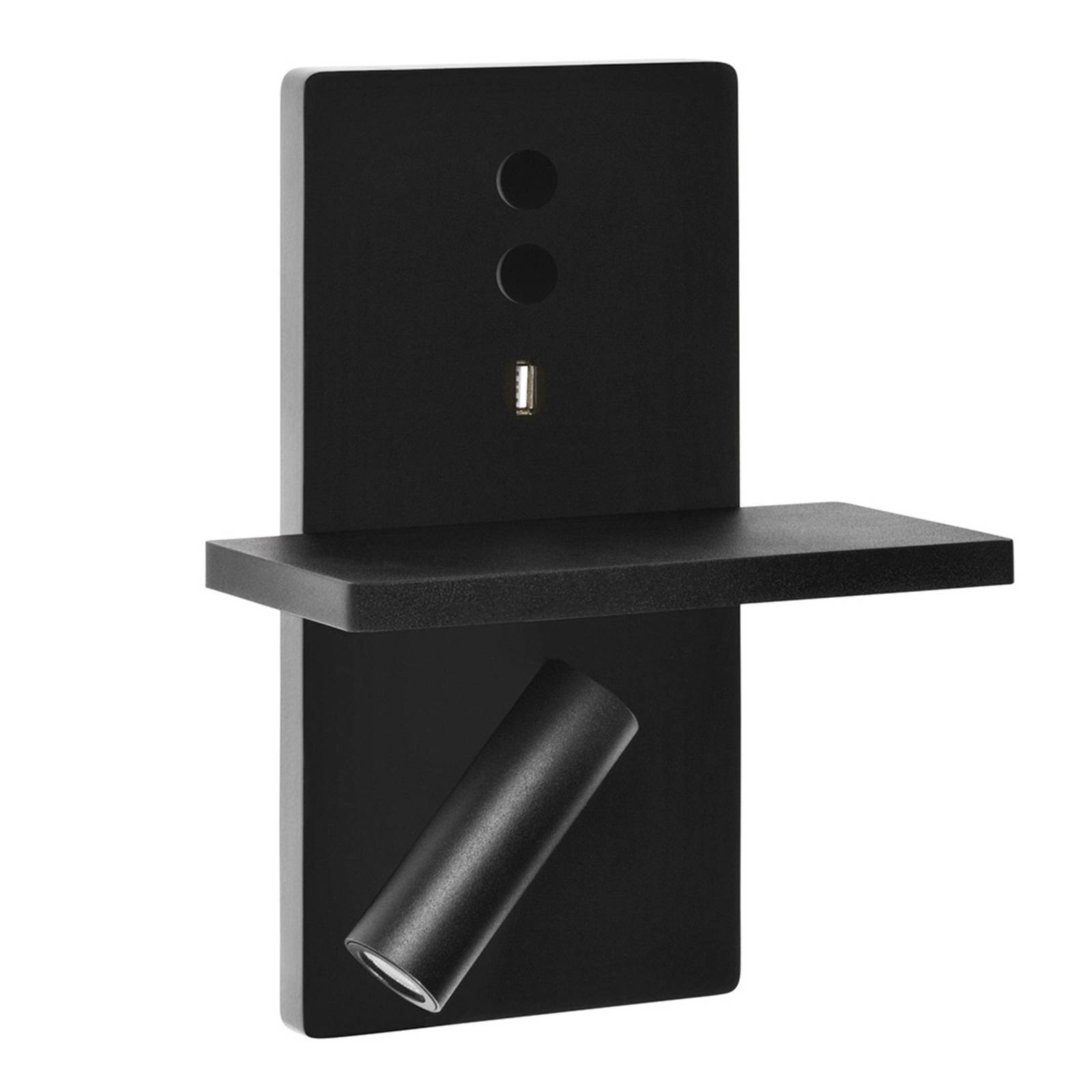 LEDS-C4 E-Lamp LED-Wandleuchte mit Spot, schwarz LEDS-C4 E-Lamp LED-Wandleuchte mit Spot, schwarz von LEDS-C4