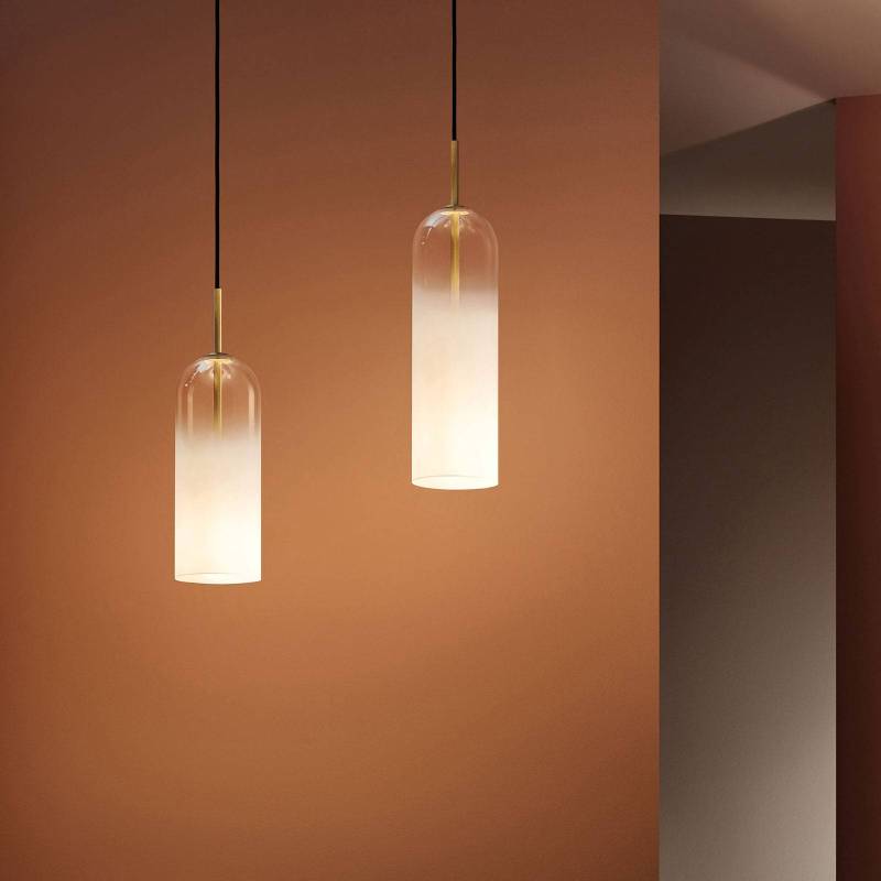 LEDS-C4 Glam Hängeleuchte, Glas weiß, Höhe 38,5 cm von LEDS-C4