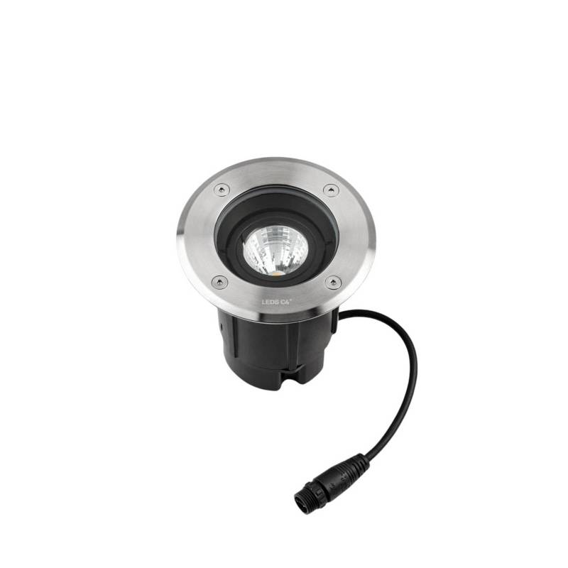 LEDS-C4 LED-Bodeneinbaulampe Gea Easy, 827, grau, Ø 12,5 cm von LEDS-C4