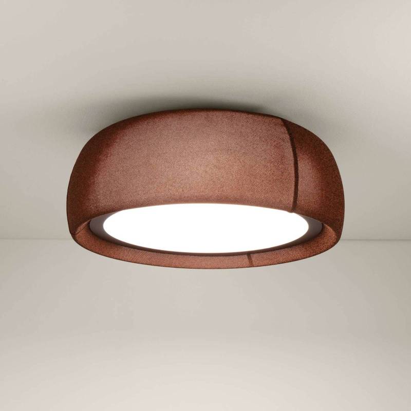 LEDS-C4 LED-Deckenlampe Gong, braun, 3.000 K, Ø 61,2 cm von LEDS-C4