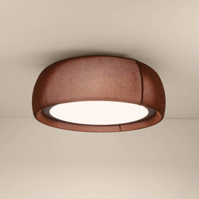LEDS-C4 LED-Deckenlampe Gong, braun, 4.000 K, Ø 61,2 cm von LEDS-C4