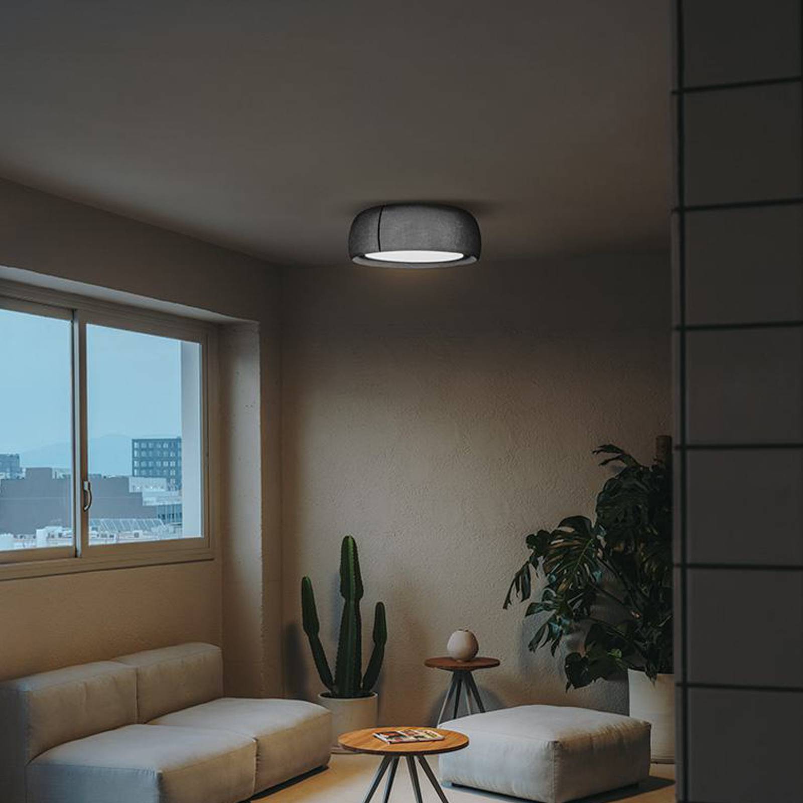 LEDS-C4 LED-Deckenlampe Gong, grau, 3.000 K, Ø 61,2 cm LEDS-C4 LED-Deckenlampe Gong, grau, 3.000 K, Ø 61,2 cm von LEDS-C4