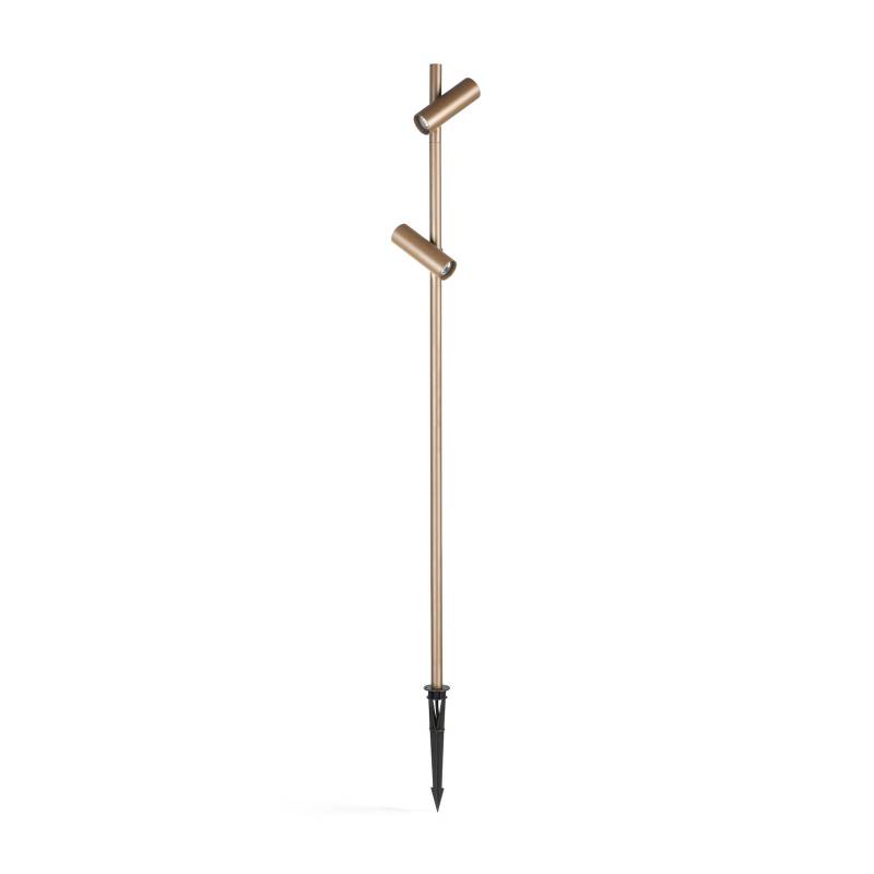 LEDS-C4 LED-Erdspießstrahler Juncus 2, 2.700 K, braun von LEDS-C4