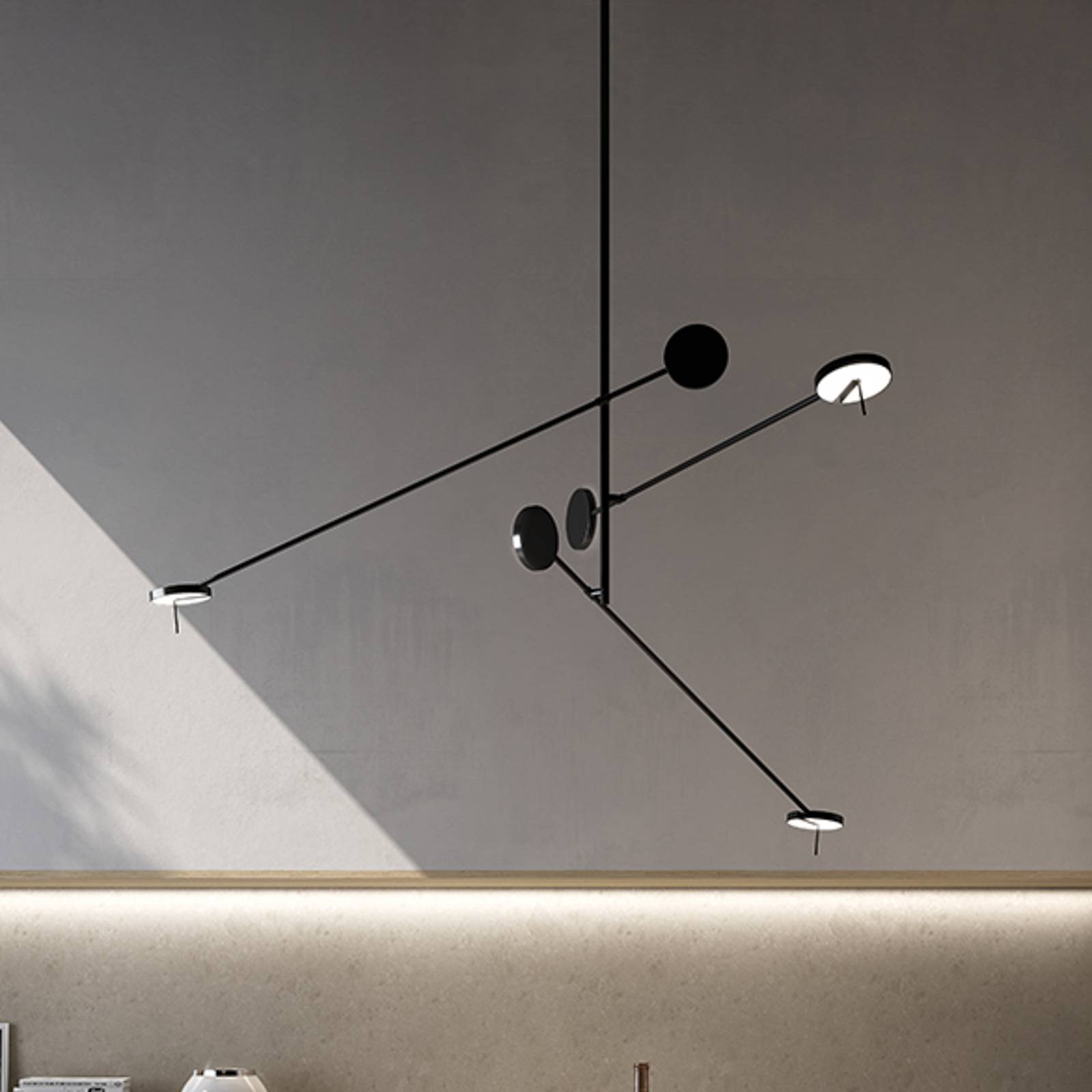 LEDS-C4 LED-Hängeleuchte Invisible Triplex, 2.700 K, schwarz LEDS-C4 LED-Hängeleuchte Invisible Triplex, 2.700 K, schwarz von LEDS-C4