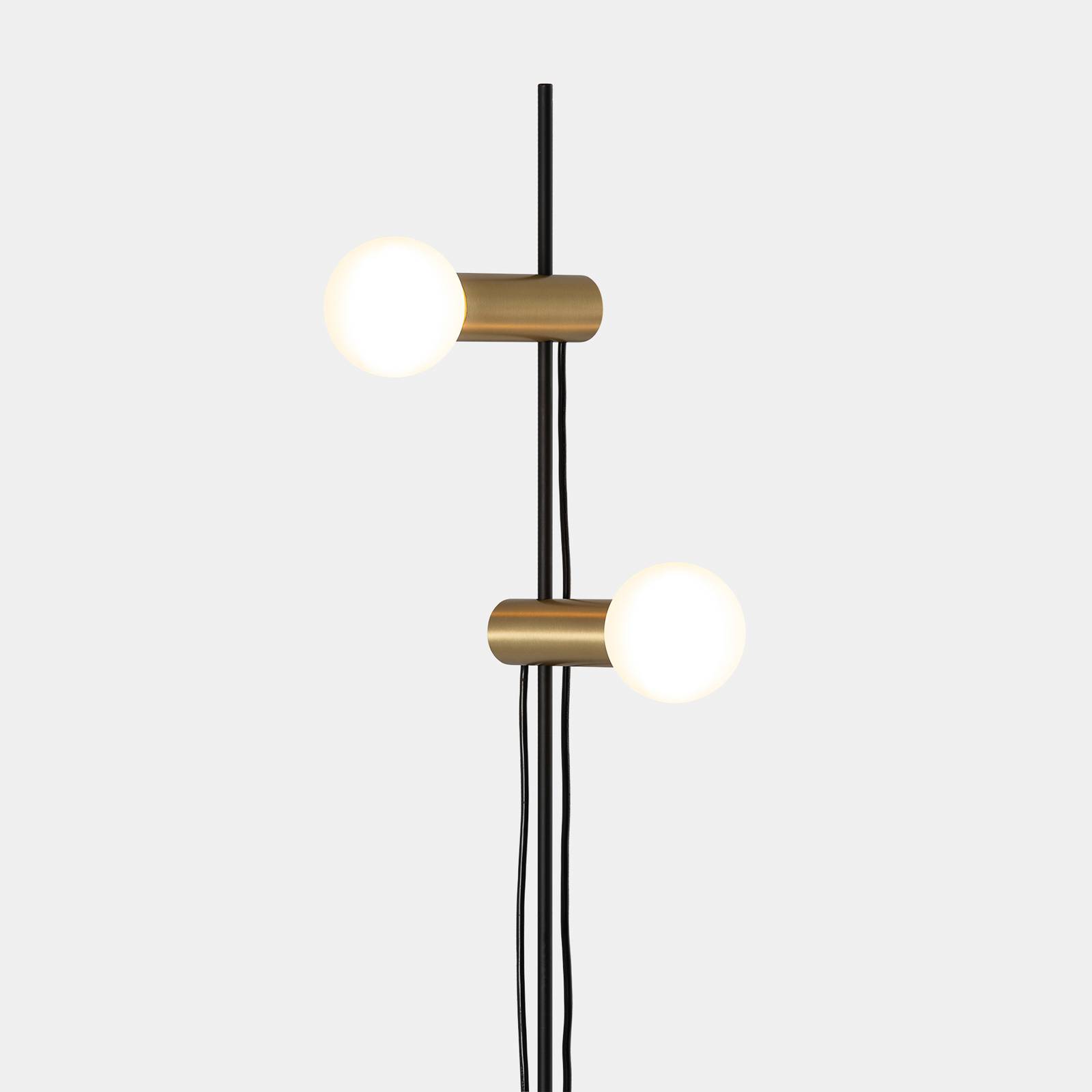 LEDS-C4 Nude Double Stehleuchte E27 gold/schwarz von LEDS-C4