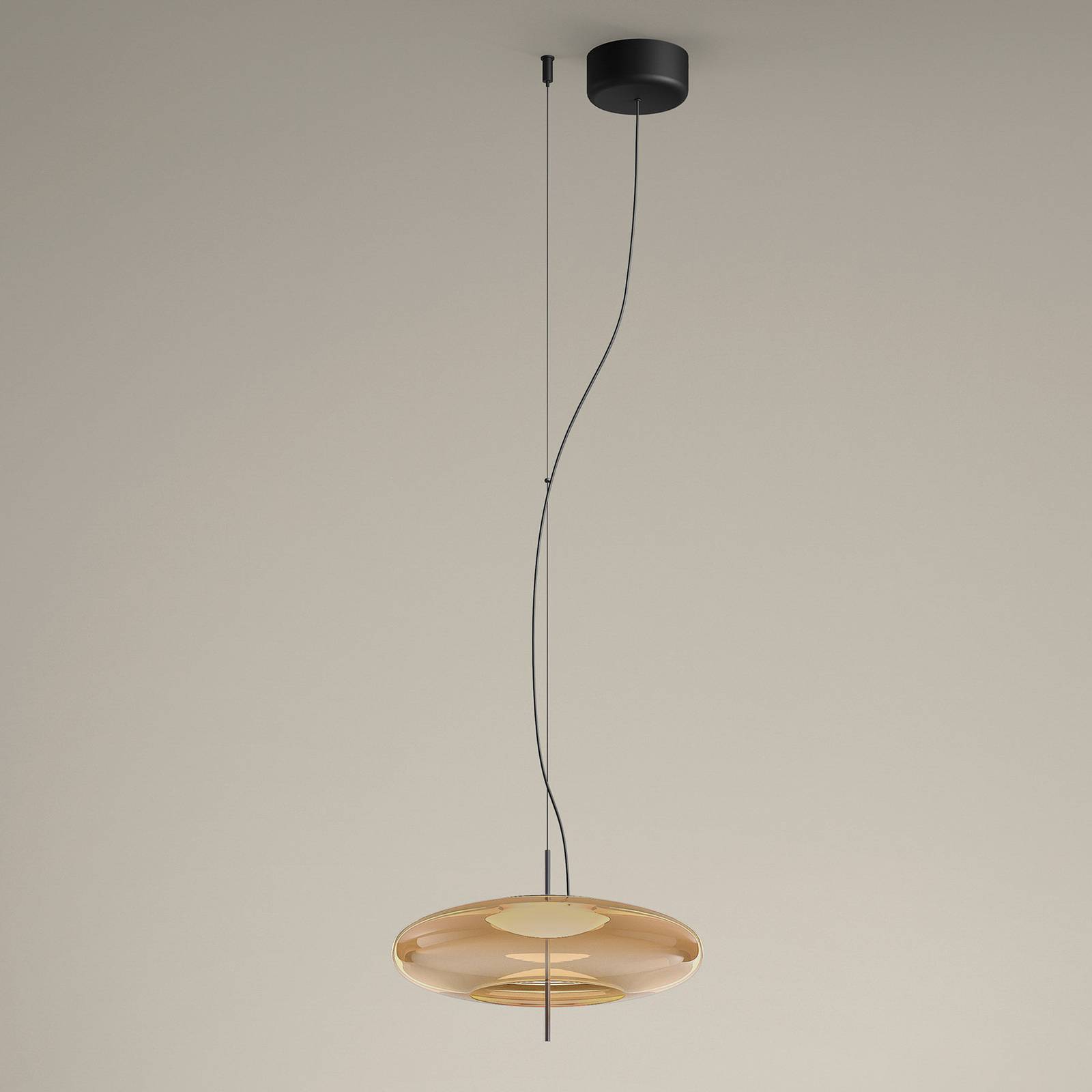 LEDS-C4 Plat LED-Pendelampe dezentral bernstein LEDS-C4 Plat LED-Pendelampe dezentral bernstein von LEDS-C4