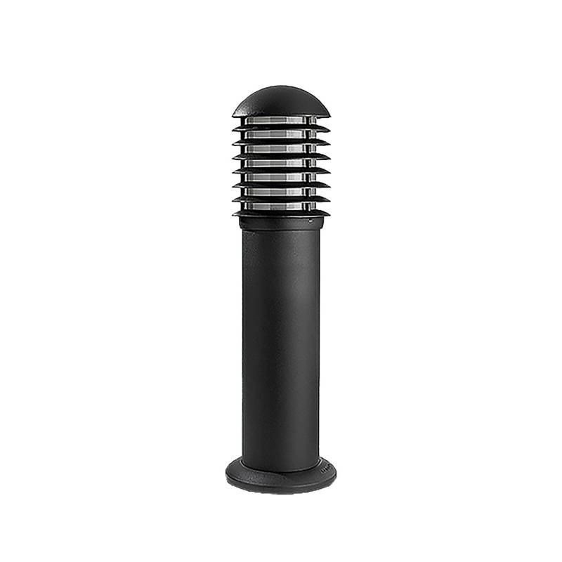 LEDS-C4 Sockelleuchte Balizas Grid, anthrazit, Aluminium E27 von LEDS-C4