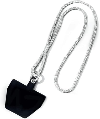 LEDSHLIU Handykette Verstellbarer Vollbohrer Handykette Fashion Hanging Neck Handy Lanyard Anti-Lost Handy Case Lanyard Grau Handy Deko Anhänger Handykette mit Handyhülle Dichtungsset LEDSHLIU Handykette Verstellbarer Vollbohrer Handykette Fashion Hanging Neck Handy Lanyard Anti-Lost Handy Case Lanyard Grau Handy Deko Anhänger Handykette mit Handyhülle Dichtungsset von LEDSHLIU