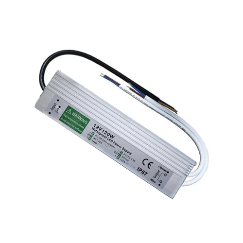 LEDSone Beleuchtungstransformator, LED-Streifenmodul-Treiber, 12 V, Stromversorgung für den Außenbereich, Beleuchtung, IP67 wasserdicht, AC 90-265 V 100.00W, 12.00V von LEDSone
