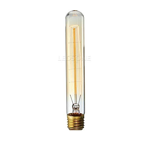Vintage Edison-Glühbirnen, ledsone Antike Filament Leuchtmittel für Anhänger-Beleuchtung und-Wandleuchter, Deckenventilator Kronleuchter, T185 4W, 1pack, 0 von LEDSone