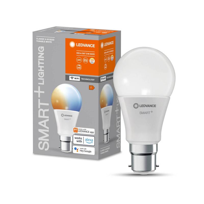LEDVANCE SMART+ WiFi B22d 9W Classic 2.700-6.500K von LEDVANCE SMART+