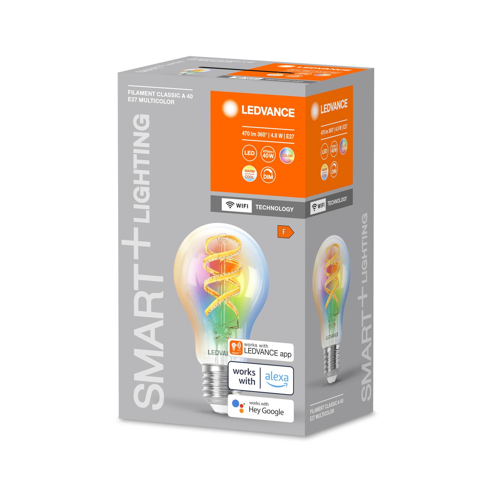 LEDVANCE SMART+ WiFi E27 4,8W Classic klar RGB CCT LEDVANCE SMART+ WiFi E27 4,8W Classic klar RGB CCT von LEDVANCE SMART+