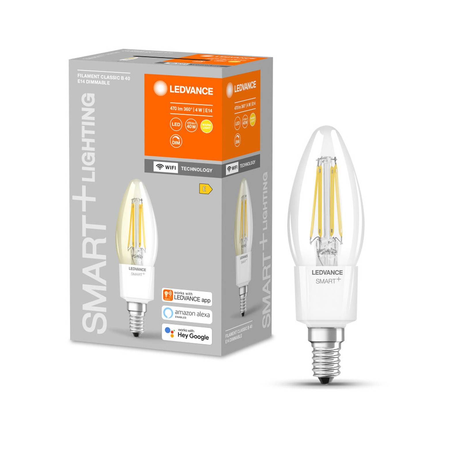 LEDVANCE SMART+ WiFi Filament Candle 40 E14 4W 827 LEDVANCE SMART+ WiFi Filament Candle 40 E14 4W 827 von LEDVANCE SMART+