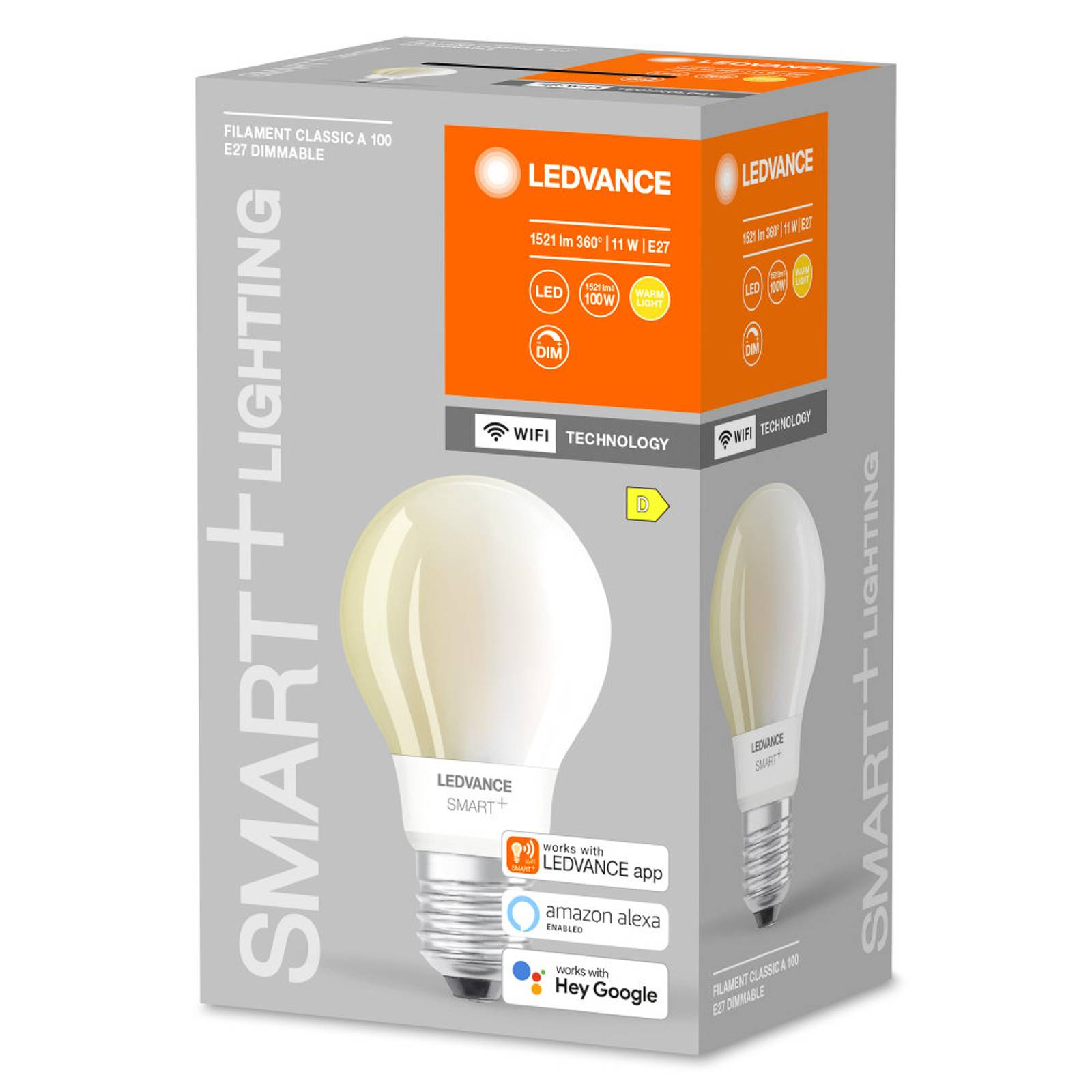 LEDVANCE SMART+ WiFi Filament Classic E27 11W 827 von LEDVANCE SMART+