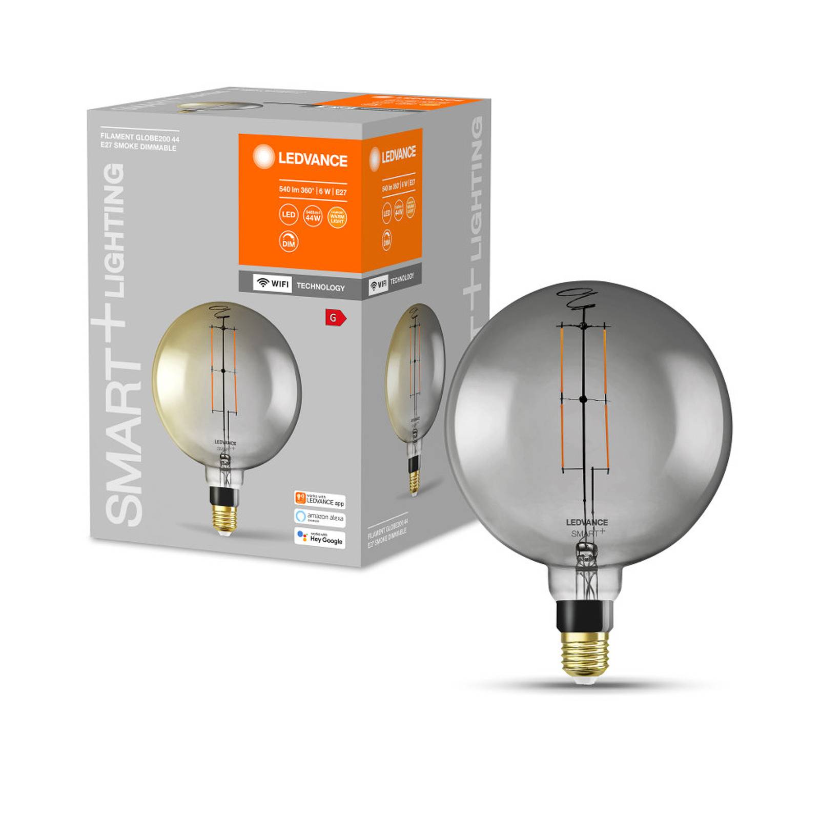 LEDVANCE SMART+ WiFi Filament Globe 42 E27 6W 825 von LEDVANCE SMART+