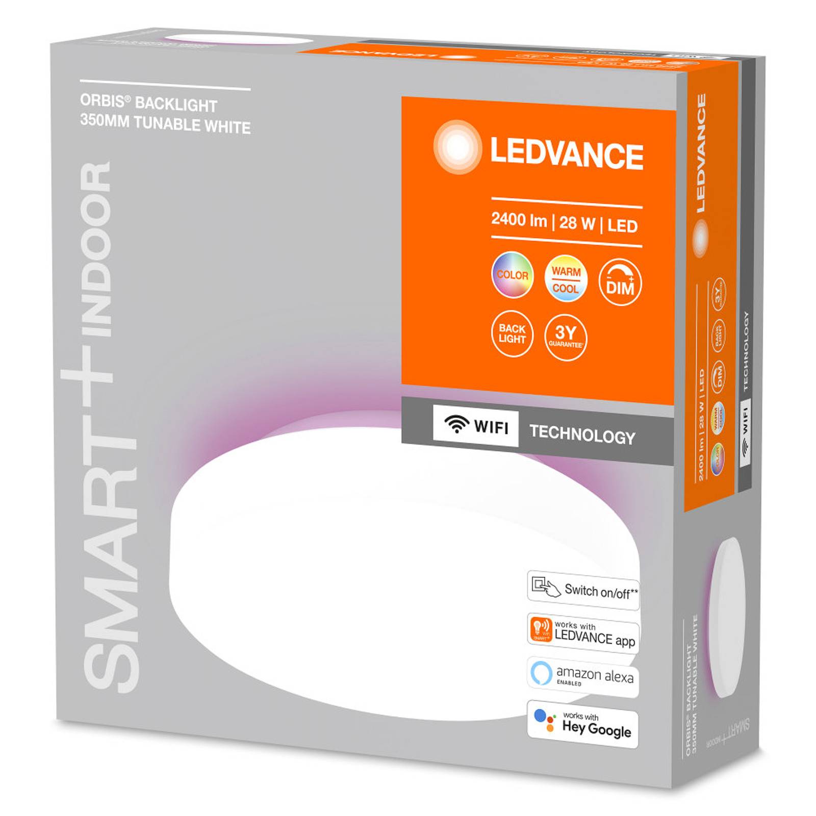 LEDVANCE SMART+ WiFi Orbis Backlight weiß Ø 35 cm von LEDVANCE SMART+
