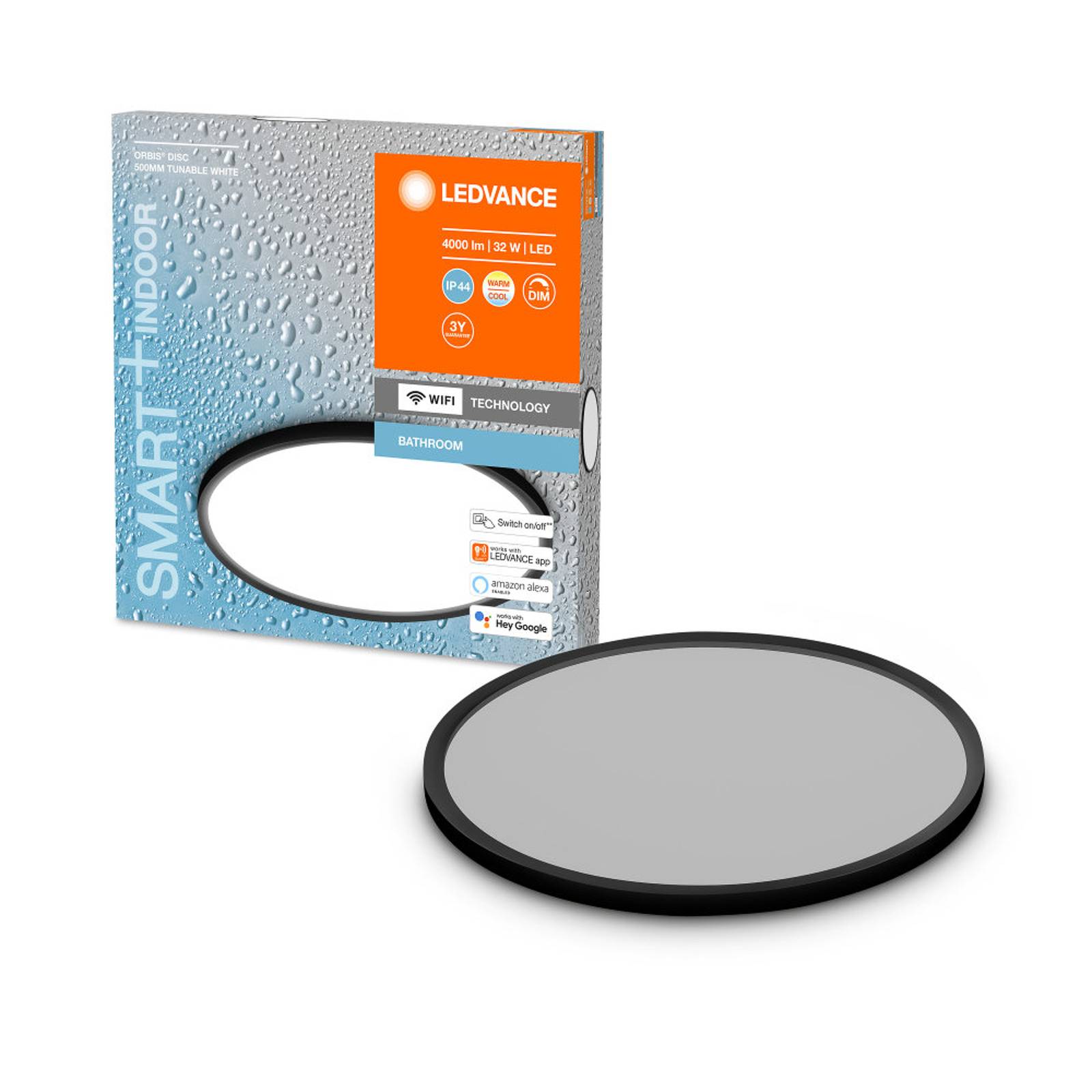 LEDVANCE SMART+ WiFi Orbis Disc, schwarz, Ø 50 cm von LEDVANCE SMART+