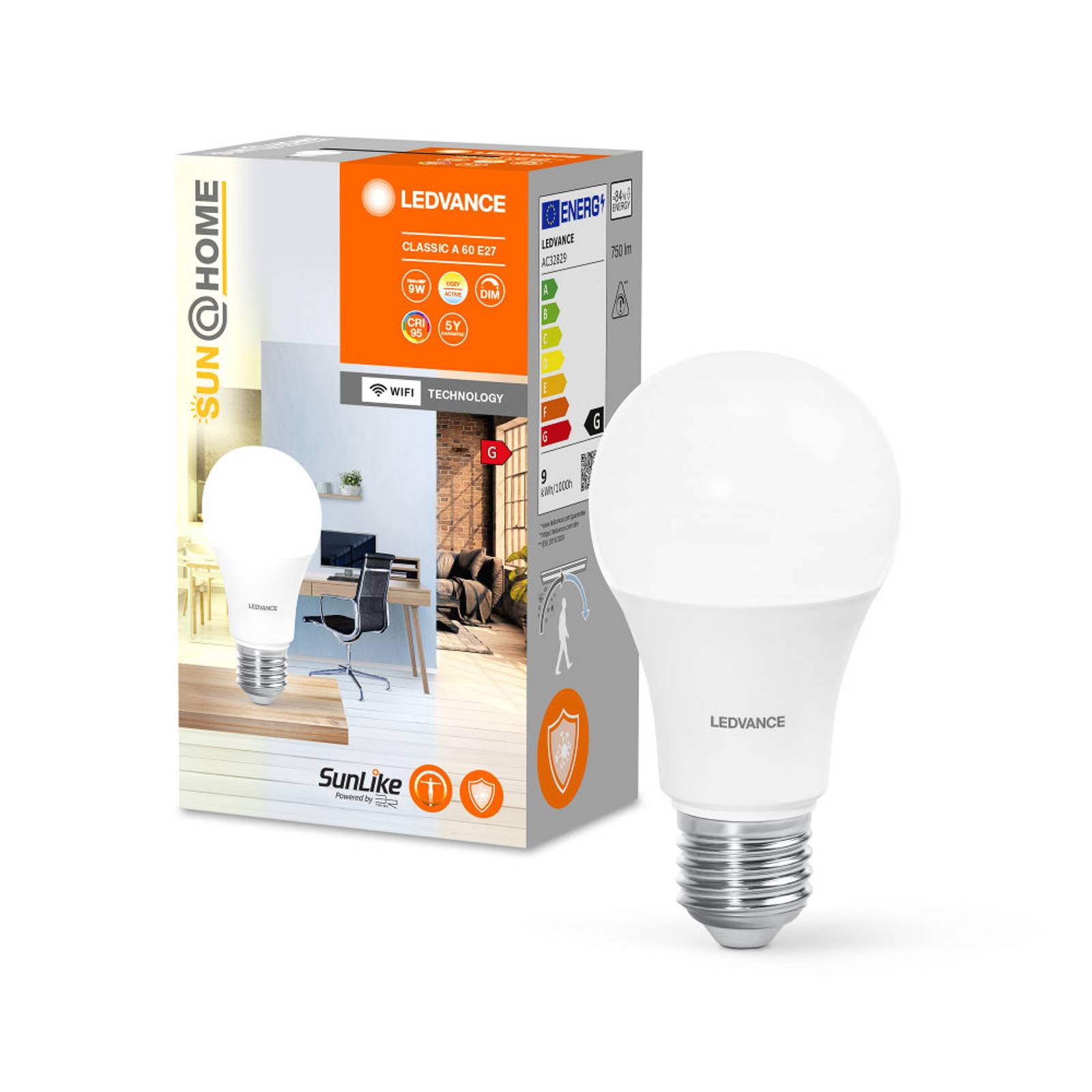LEDVANCE SUN@Home Classic A 40 E27 9W CCT 922 LEDVANCE SUN@Home Classic A 40 E27 9W CCT 922 von LEDVANCE SMART+