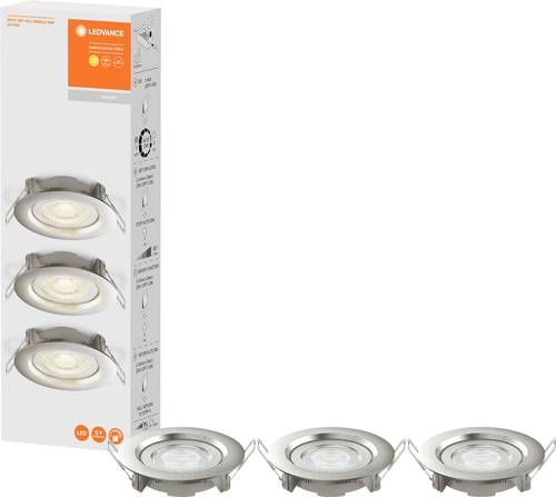 LEDVANCE 4058075617780 LED-Einbauleuchte 3er Set LED LED fest eingebaut 4.9W Weiß LEDVANCE 4058075617780 LED-Einbauleuchte 3er Set LED LED fest eingebaut 4.9W Weiß von LEDVANCE