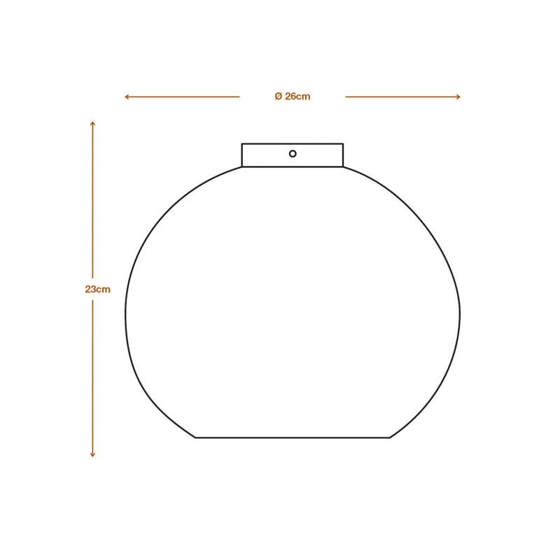 LEDVANCE Deckenleuchte Ball, Ø 26 cm, braun, Wellpappe, E27 von LEDVANCE