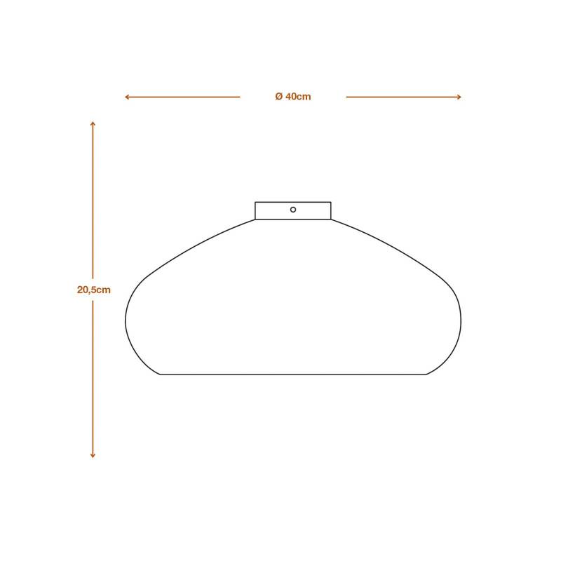 LEDVANCE Deckenleuchte Drop, Ø 40 cm, braun, Wellpappe, E27 von LEDVANCE