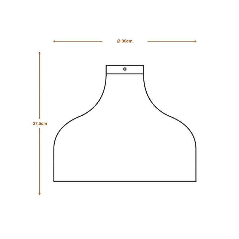 LEDVANCE Deckenleuchte Hat, Ø 36 cm, braun, Wellpappe von LEDVANCE