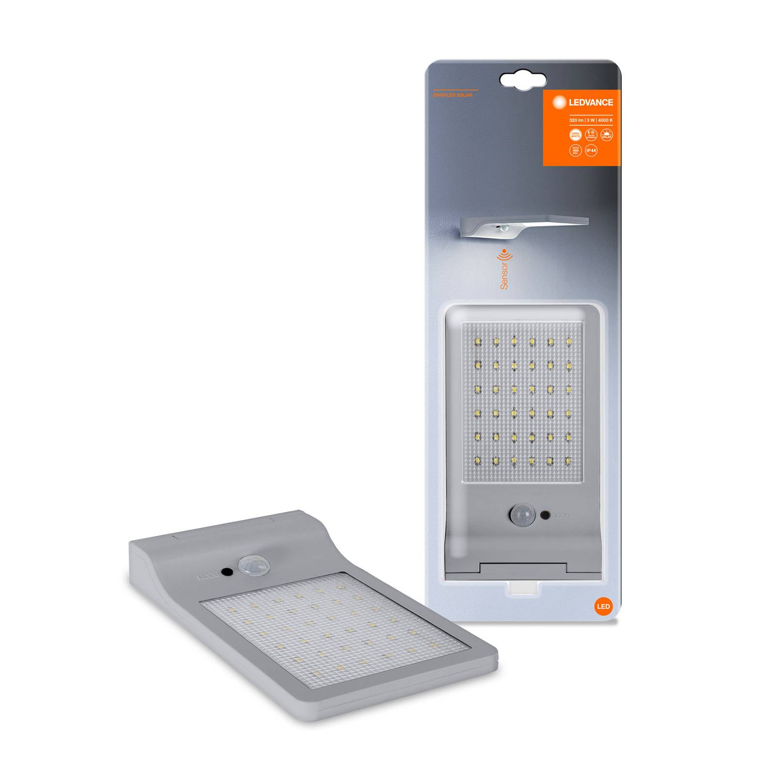 LEDVANCE DoorLED LED-Solar-Wandleuchte, silber LEDVANCE DoorLED LED-Solar-Wandleuchte, silber von LEDVANCE