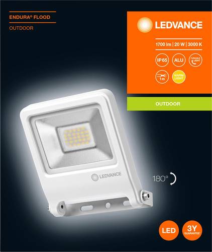 LEDVANCE ENDURA® FLOOD Warm White L 4058075239630 LED-Außenstrahler 20W von LEDVANCE