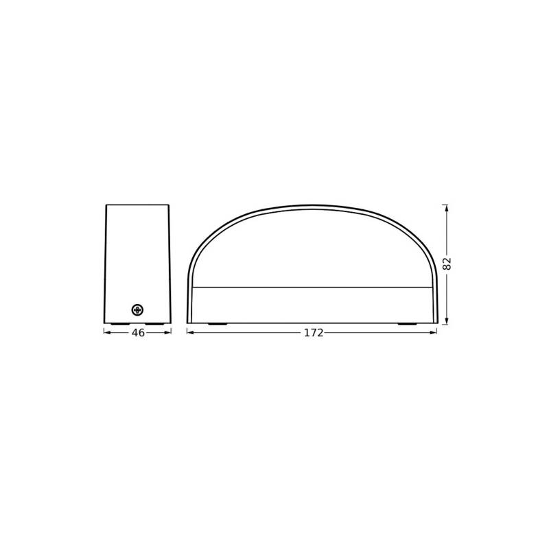 LEDVANCE LED-Außenwandleuchte Endura Style Ilay, dunkelgrau von LEDVANCE