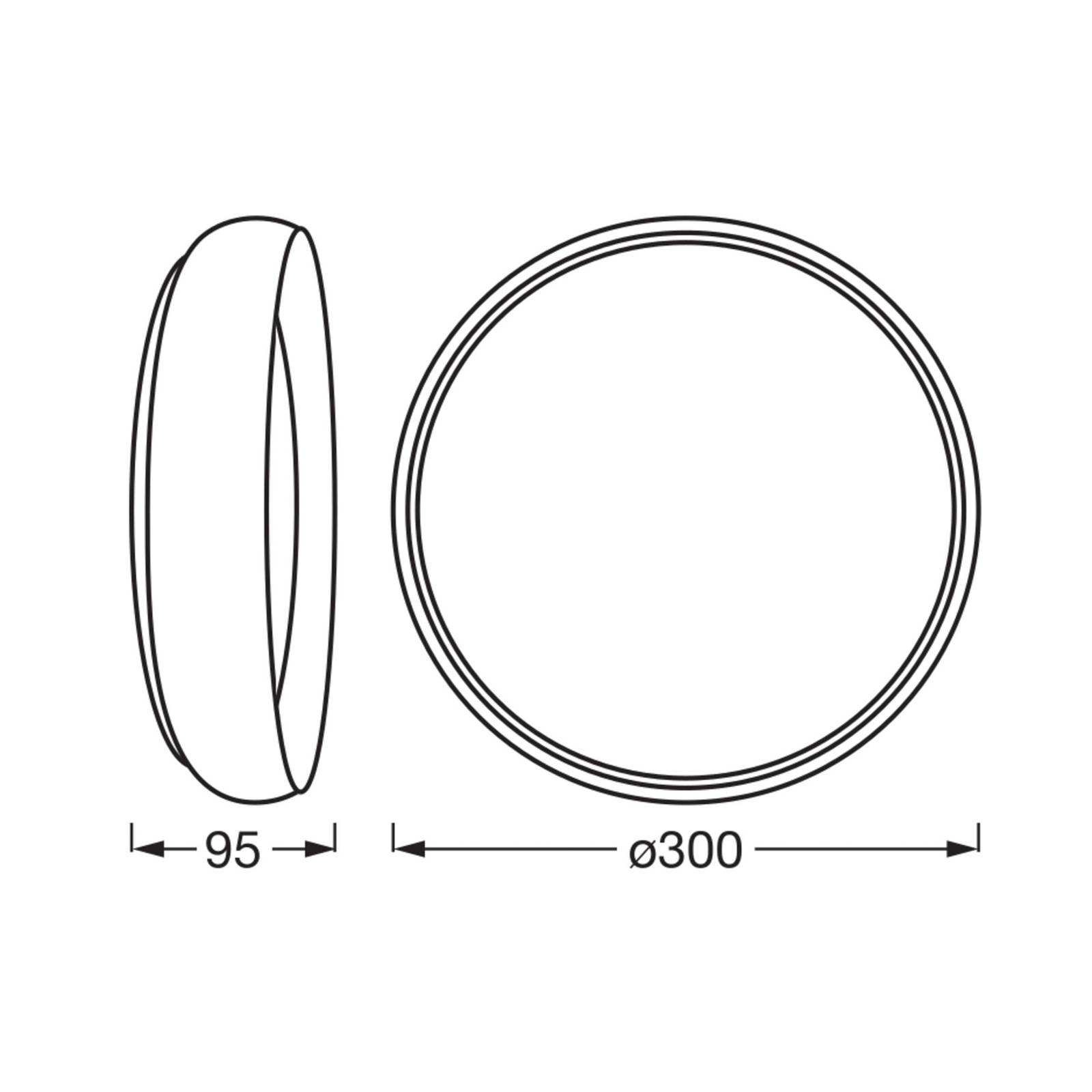 LEDVANCE LED-Deckenleuchte Orbis Livia Ø 30 cm, grau, Metall LEDVANCE LED-Deckenleuchte Orbis Livia Ø 30 cm, grau, Metall von LEDVANCE