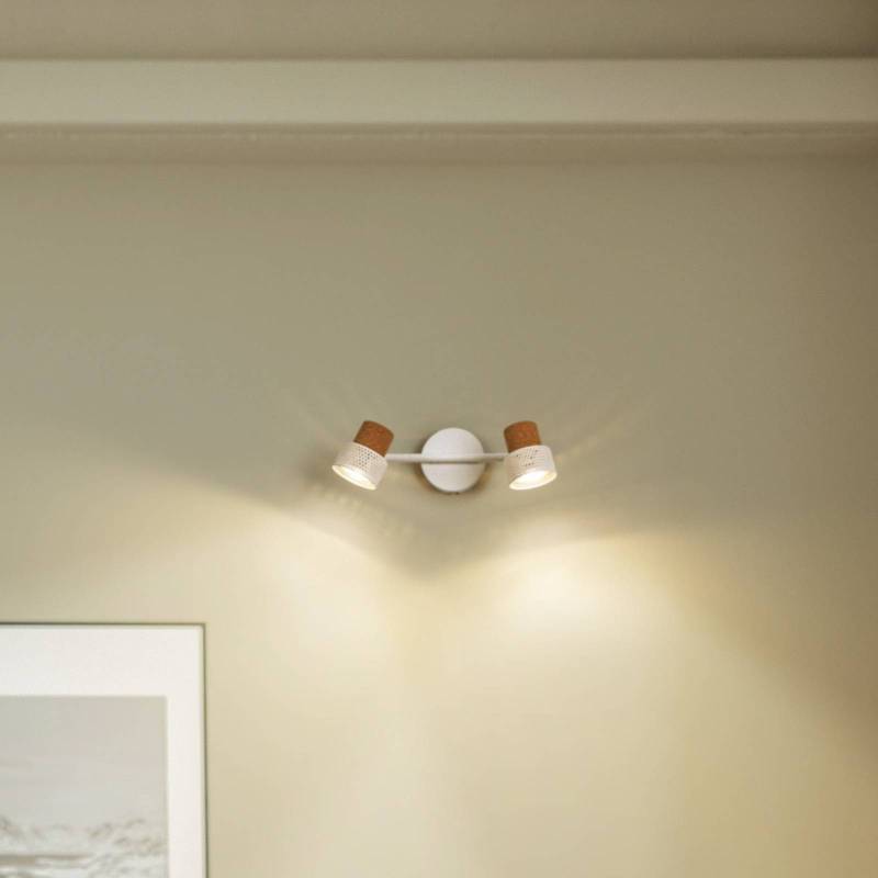 LEDVANCE LED-Deckenspot Cork, GU10, 2-fl., dimmbar, weiß von LEDVANCE