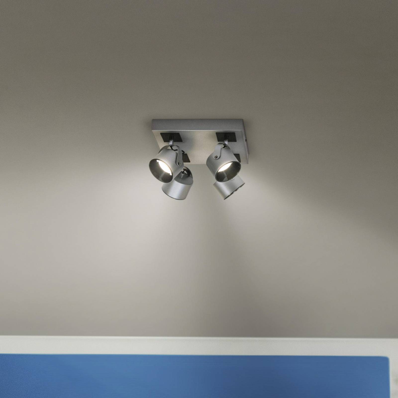 LEDVANCE LED-Deckenstrahler Jupiter, 3.000 K, 4-fl., Quadrat LEDVANCE LED-Deckenstrahler Jupiter, 3.000 K, 4-fl., Quadrat von LEDVANCE