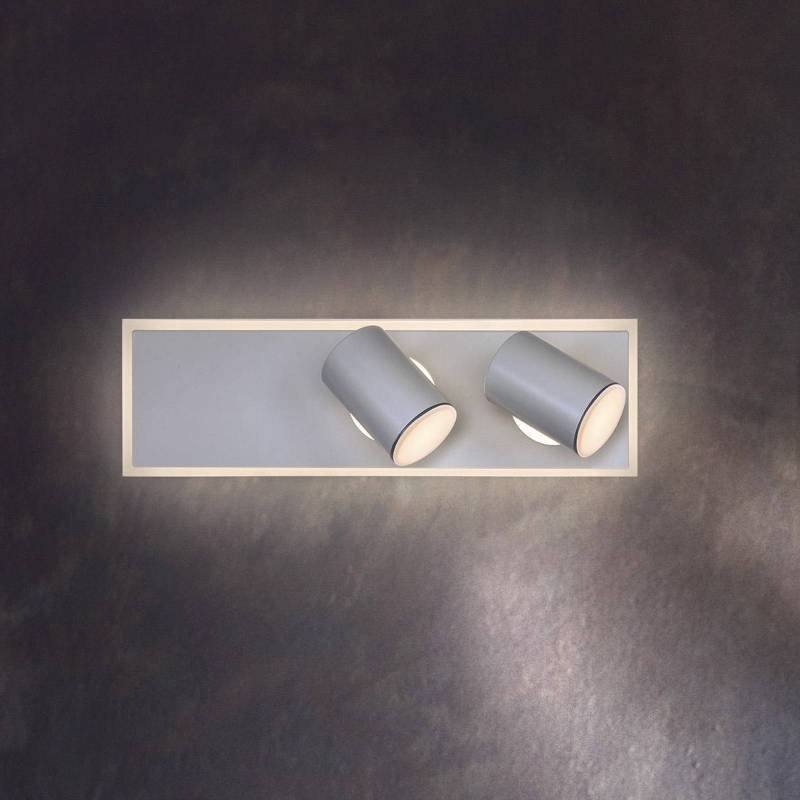 LEDVANCE LED-Deckenstrahler Mars, 3-fl., 2 Spots, weiß von LEDVANCE