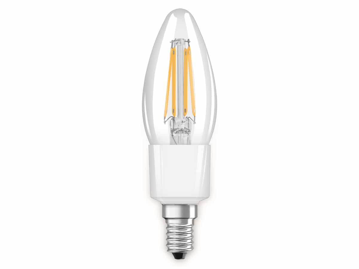 LEDVANCE LED-Filament-Lampe, CLB40D, E14, EEK: E, 4W, 470lm, 2700K, WiFi von LEDVANCE