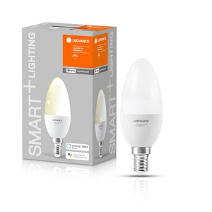 LEDVANCE LED-Lampe SMART+ WiFi Candle 40 E14 4,9 W matt von LEDVANCE