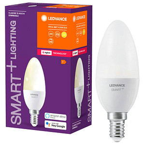 LEDVANCE LED-Lampe SMART+ ZB CANDLE 40 E14 4,9 W matt von LEDVANCE