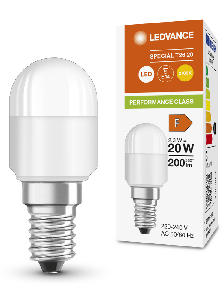LEDVANCE LED-Lampe SPECIAL T26, 2,3 Watt, E14, matt von LEDVANCE