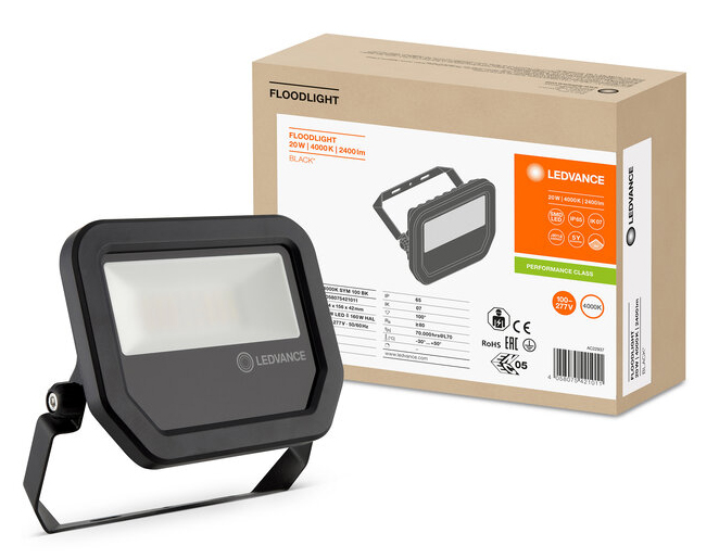 LEDVANCE LED-Strahler FLOODLIGHT, 20 Watt, 3000K BK LEDVANCE LED-Strahler FLOODLIGHT, 20 Watt, 3000K BK von LEDVANCE