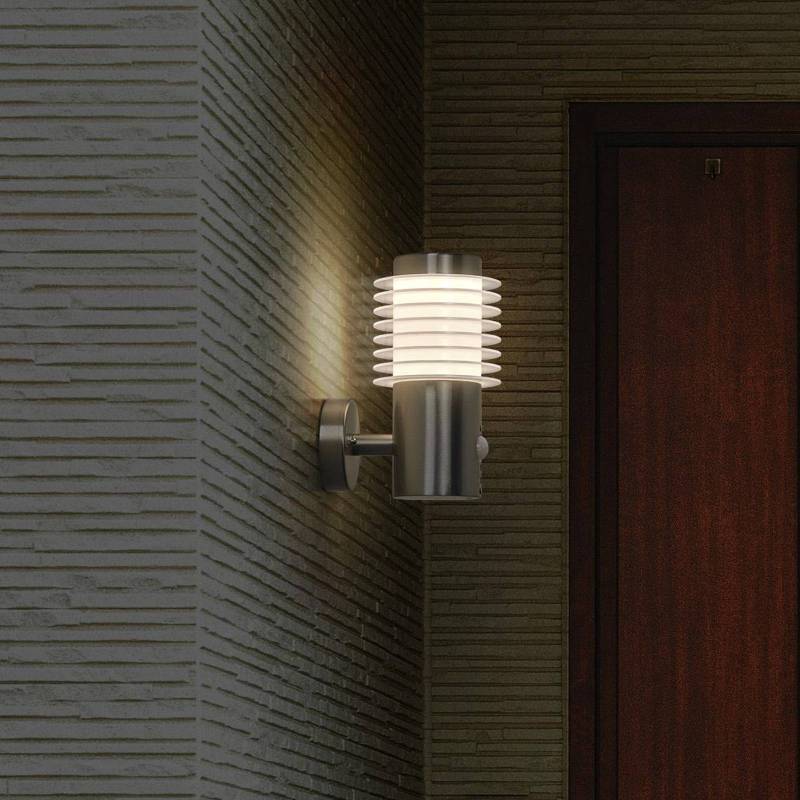LEDVANCE LED-Wandlampe Endura Style Rondo, Edelstahl, Sensor von LEDVANCE